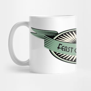 Feast on History Wide logo Mug